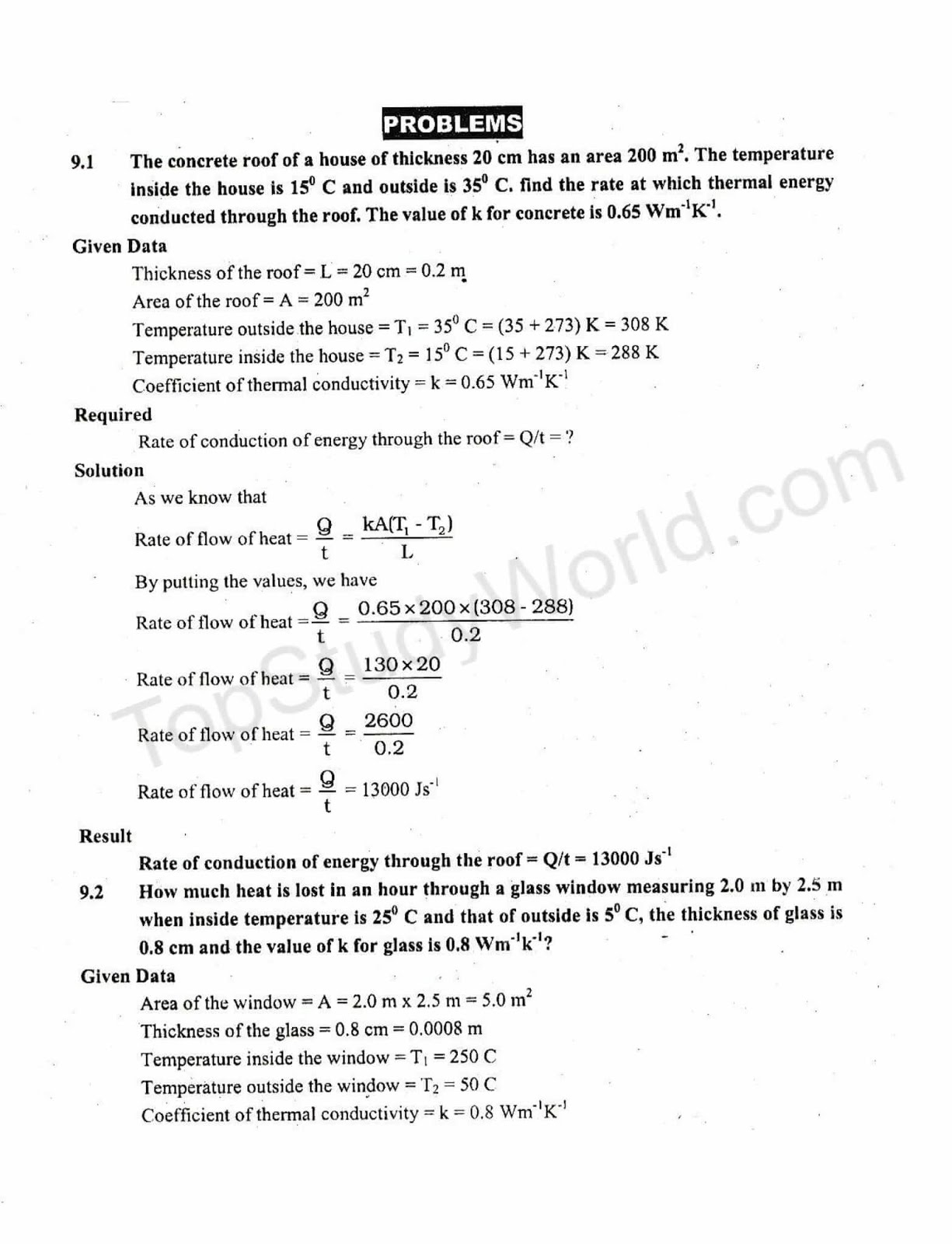 case study questions in physics class 9